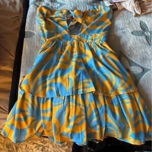 Blue and Yellow dress